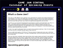 Tablet Screenshot of gamejamcentral.com